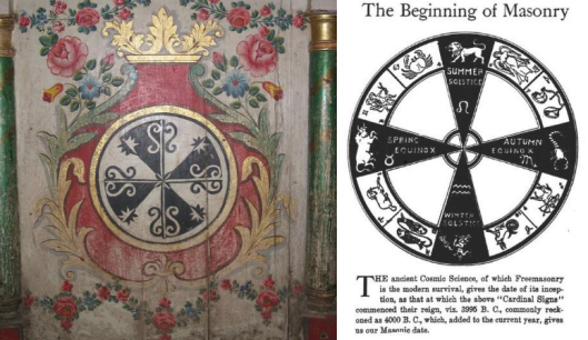 Santa Catalina Rosetta Fractal Mandala and The Beginning of Freemasonry