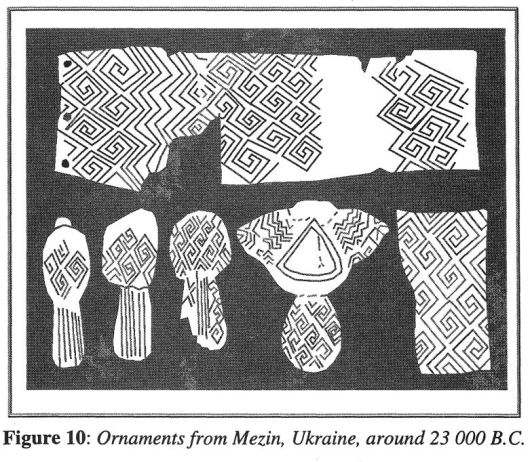 Mezine Chiral Metamaterial Swastika 23,000 BC Slavik Jablan